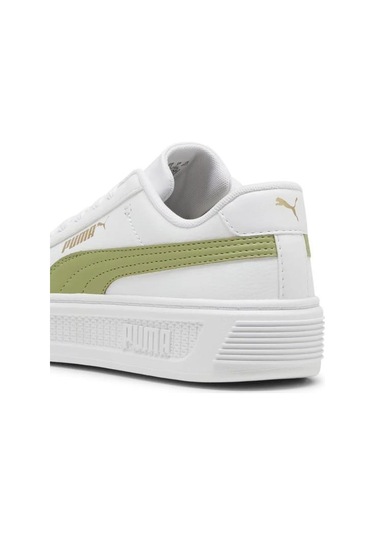 Puma 39075813 Smash Platform V3 Calmıng Green Kadın Sneaker Beyaz