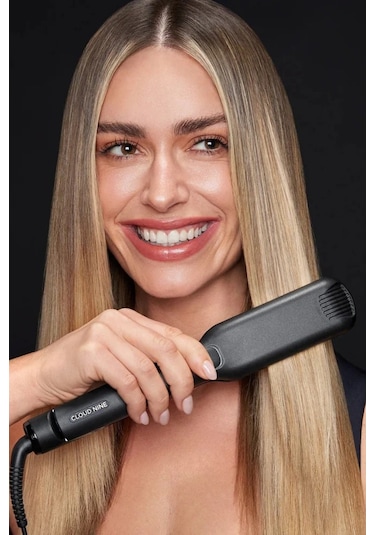 Cloud Nine Classic Wide Iron, Geniş Sericite Plakalı Saç Düzleştirici Siyah