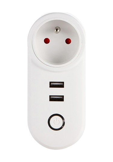 Skycity Ewelink Uyumlu Wifi Akıllı Prizi: Akıllı Telefon Uygulaması İle Kontrol, Zamanlama Ve Ses Komutu Desteği, 2 Usb Şarj Portu 5v 2.1a