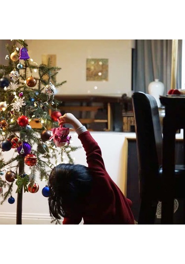 Qingmipy Dayanıklı Plastik Noel Topları Seti - 60-70 Adet Rastgele Çeşitlerde Ağaç Süsü Ve Parti Dekoru Çok Renkli