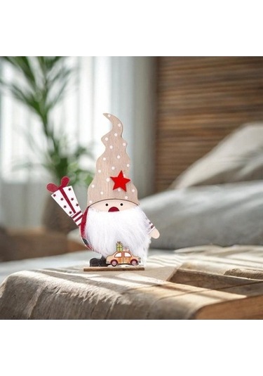 Lijinxu Yılbaşı Baba Heykeli Şömine Yıldızlı-13x4x18cm