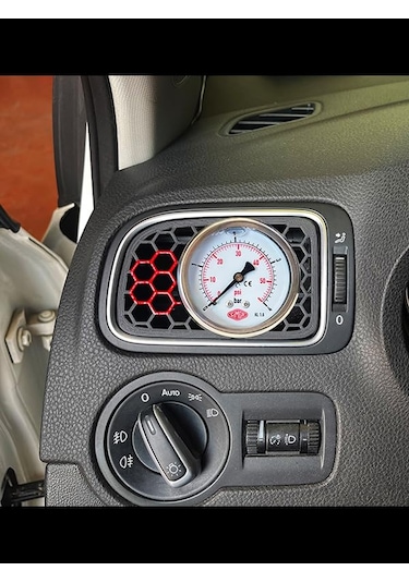 Polo 6r - 6c / Havalandırma Izgara Gösterge Podu Kırmızı 52mm 52
