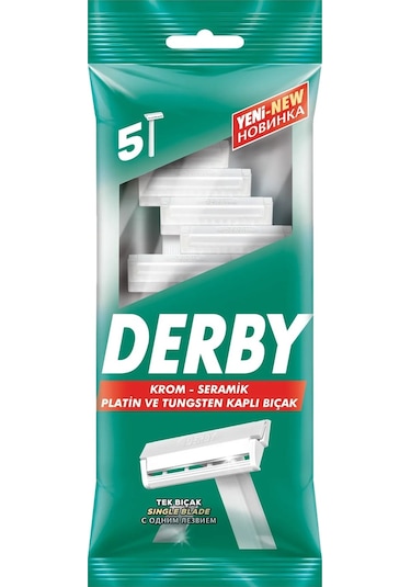 Derby Tek Bıçaklı 5 Li Poşet X 3 Adet
