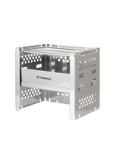 Tomshoo-dış Mekan Paslanmaz Çelik Izgara Ayarlanabilir Soba,y25384-t Gümüş