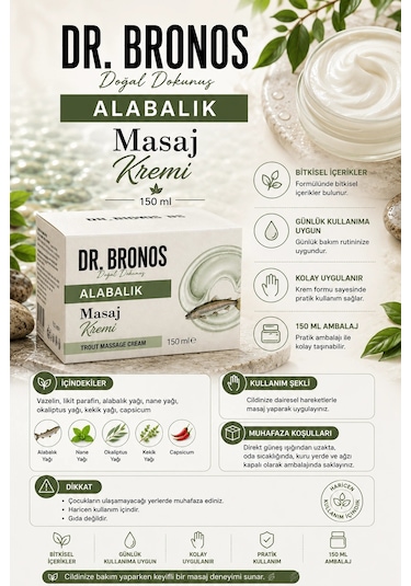 Dr. Bronos Alabalık Masaj Kremi 150 Ml