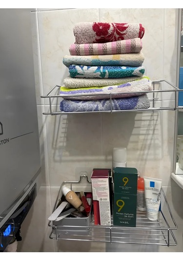 Potato Banyo Ve Mutfak İçin Cırt Cırtlı Raf 233155194 Krom