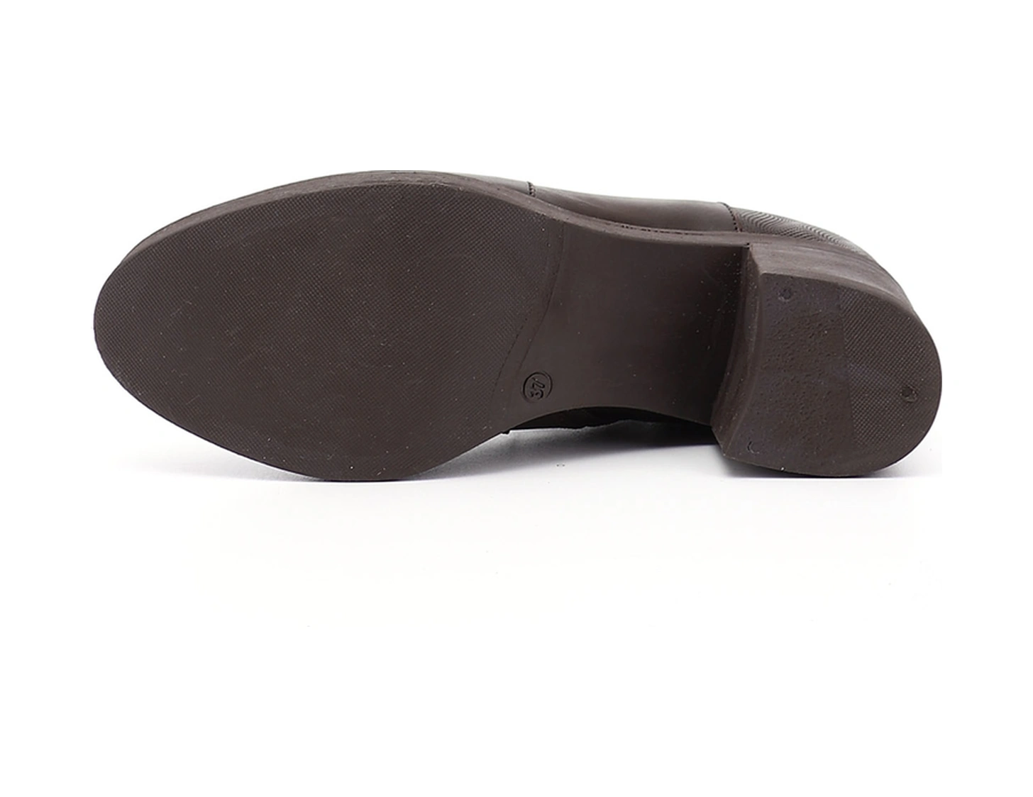 Gönderi R Kadın Kahve Antik Fermuarlı Kalın Topuklu Hakiki Deri Bot Dkzb02842370 Kahve