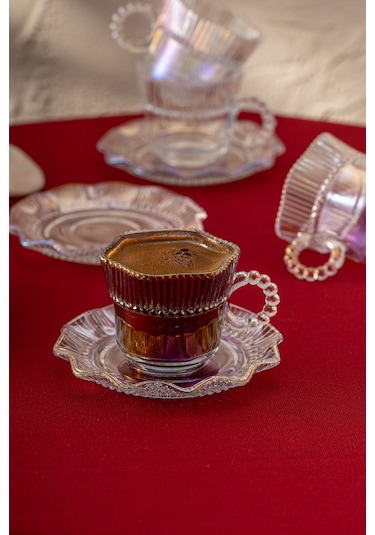 Emsan Hatrı Var Gökkuşağı 80 Ml 6'lı Kahve Fincan Takımı Renkli