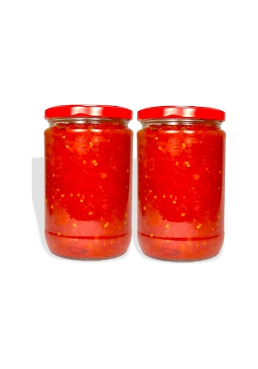 Ev Yapımı Domates Sosu / Menemen Sosu 650 Gr - 2 Adet (Cam Kavano