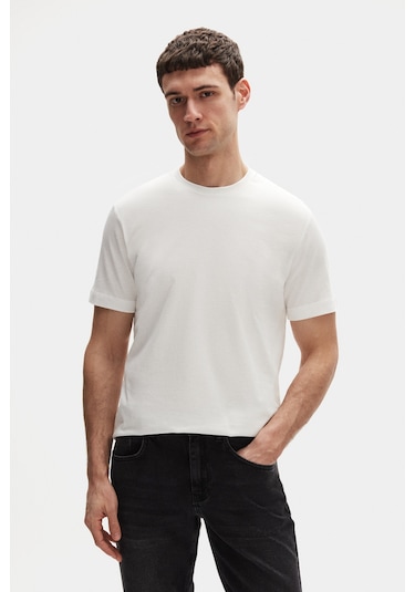 D's Damat Ds Damat Relaxed Fit Beyaz %100 Pamuk T-shirt 6hc14ort02005 Beyaz