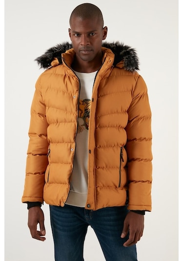 Buratti Slim Fit Suni Kürklü Peluş Astarlı Çıkarılabilir Kapüşonlu Şişme Erkek Mont 5761080 B Hardal Buratti Slim Fit Suni Kürklü Peluş Astarlı Çıkarılabilir Kapüşonlu Şişme Erkek Mont 5761080 B Hardal