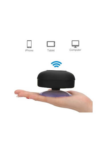 Zyzqstore Su Geçirmez Müzik Hoparlör, Işık Dahili Mikrofonlu, Büyük Vantuzlu