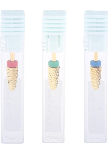 Homyl 3 Renk Alaşımlı Tırnak Matkap Uçları İpuçları