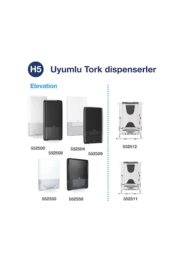 Tork 100585 Peakserve Havlu 12 Paket X 410 Yaprak Beyaz