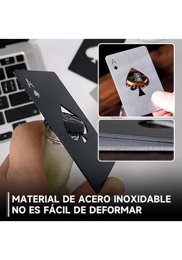 Fortunelane 20 Adet Siyah Çelik Poker Şekilli Şişe Açıcı - Kaliteli, Taşınabilir Set, Parti İçin Uygun Siyah