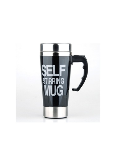 Reedark Otomatik Karıştırıcı Çelik Kupa, Kahve/süt İçin Akıllı Elektronik Kadeh, 500ml, Siyah, Promosyon si Diğer