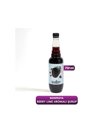 Bonfesta Berry Lime Aromalı Kahve ve Kokteyl Şurubu 750 ML