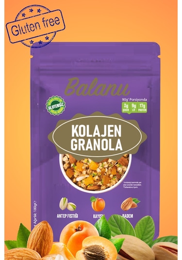Kolajen Granola 180gr X3 Adet