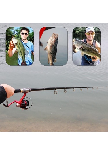 Yüksek Karbonlu Tuzlu Su Teleskopik Olta Süper Sert Ultra Hafif Çubuk Karbon 1.5 M