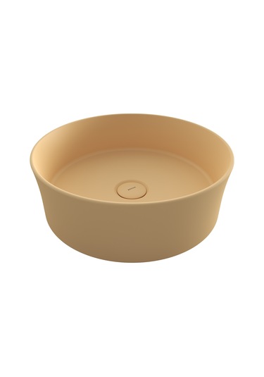 Bocchi Sottile Slim Line Bocchi Tezgah Üstü Yuvarlak 38CM. Lavabo - Mat Kaşmir