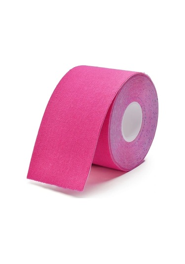 Elmpaly Pembe Spor Kinesiyoloji Bant 5cm X 500cm Kas Eklem Desteği Jimnastik Koşu Pembe