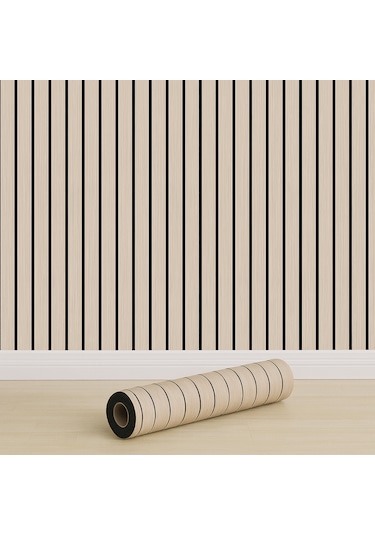 Brano Kendinden Yapışkanlı Duvar Lambiri 60x280 Cm Krem