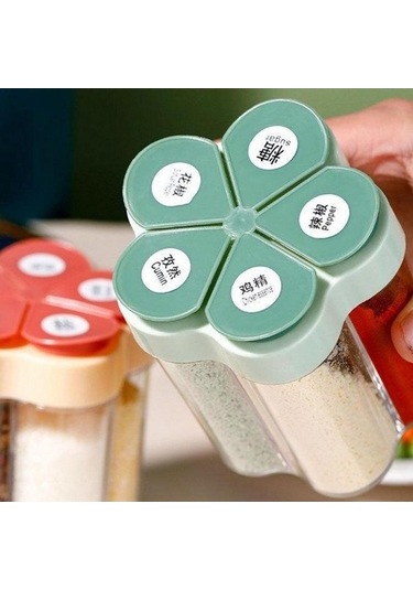 Pazly Gri Beşi Bir Arada Mutfak Baharat Kutusu, Tuz Tankı, Ev Baharat Tankı, Mutfak Malzemeleri Gri Gri