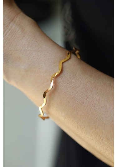 Yenigün Kuyumculuk Yatırımlık Zikzak Ajda Altın Bilezik