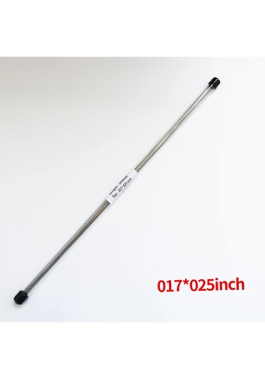 10 Adet/paket 35mm Diş Paslanmaz Çelik Ss Ortodonti Düz Yuvarlak Dikdörtgen Kemer Tel Mavi