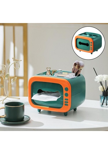 Suntek Retro Tv Mendil Kapak Peçete Kutusu Organizatör Ev