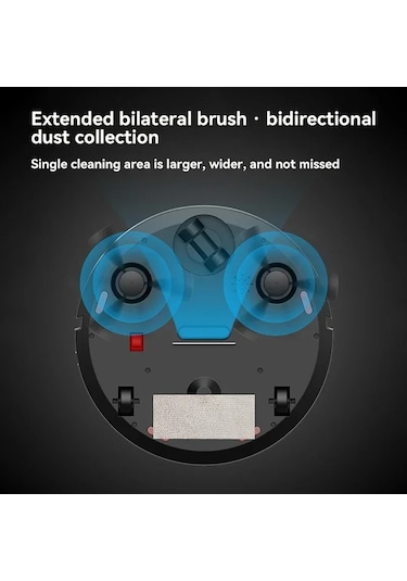 Otomatik Akıllı Süpürme Robotu Süpürücü Ev Aletleri Mutfak Ev Siyah