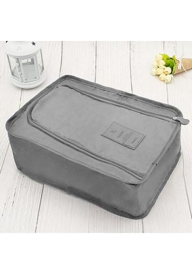 Lacivert Taşınabilir Katlanır Küçük Saklama Çantası Ayakkabı Saklama Çantası Çok Fonksiyonlu Plaj Seyahat Ayakkabı Çantası Lacivert