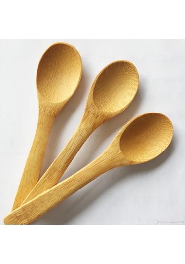Bambu Kahve&Mama Kaşığı 17 CM 6 Adet 1 Paket 6'lı
