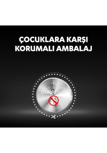 Duracell Özel 2430 Lityum Düğme Pil 3V (DL2430/CR2430)