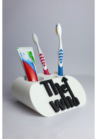 The Who - Dekoratif Diş Fırçalık Beyaz