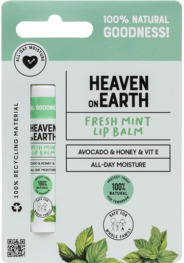 Heaven On Earth %100 Doğal Ve Organik İçerikli Lip Balm 5 Gr - Fresh Mint