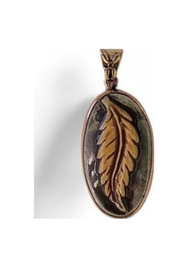 Ay Işığında Huzur Bronz Çini Taşlı Çelik Zincir Kolye Rose Gold