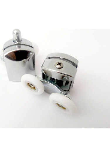 Sürgülü Duşakabin Tekerleği Rulman Set - 8 Parça Krom