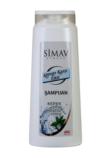 Simav Synaus Termal Sulu Kepeğe Karşı Etkili Mentollü Şampuan 500 ML