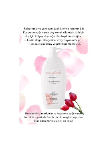 Byphasse Caresse Kuş Burnu Yağlı Duş Kremi 1 L