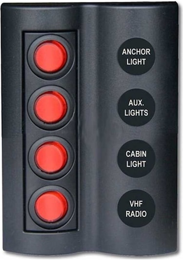 Bfy Marin Sigortali Switch Panel Tip:4 Anahtarlı