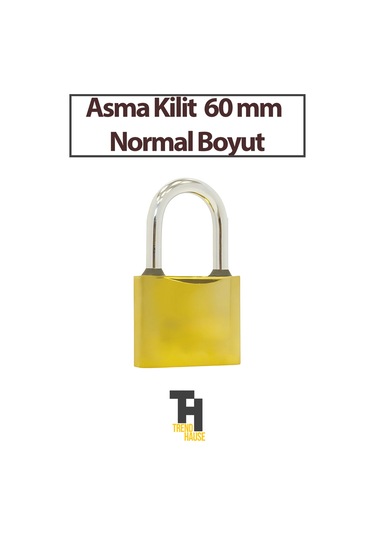 Asma Kilit Sarı 60 Mm Normal Boyut