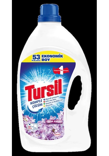 Tursil Sıvı Çamaşır Deterjanı Leylak Bahçesi 2 x 3440 ML106 Yıkama)