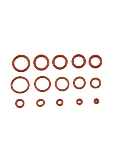 Pazly 225 Adet Kırmızı Silikon O-ring Seti - Metrik Vmq Conta Kiti