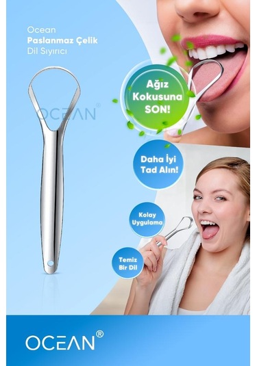 Misyul Paslanmaz Çelik Dil Sıyırıcı Temizleyici Ebay-114
