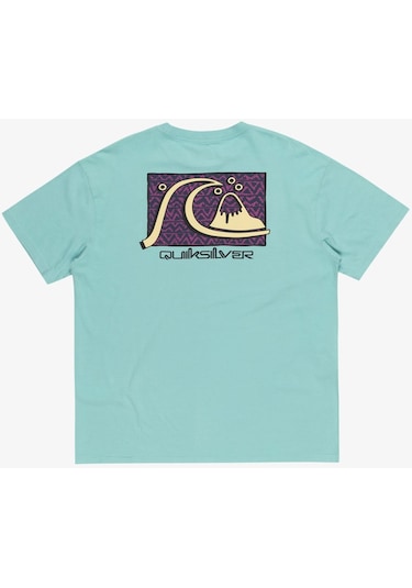 Quiksilver Take Us Back Bubble Erkek Tişört Eqyzt07652-18614 Mavi