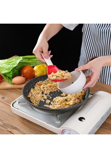 Suntek Pişirme Spatula Gereçler Isıya Dayanıklı Kırmızı Kırmızı Çok Renkli