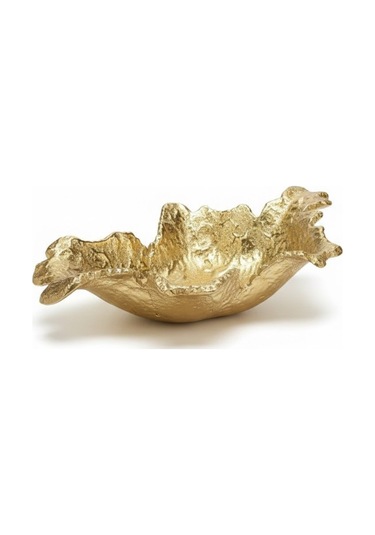 Fıny Dekoratıf Tabak Gold 28x40x10 Cm