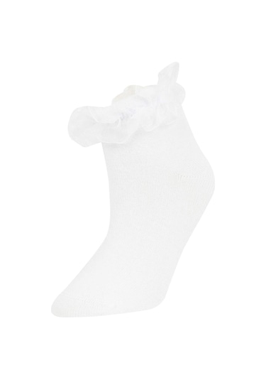 Defacto Kız Çocuk 3'lü Pamuklu Patik Çorap C2937A8NSKR1 Çok Renkli Defacto Kız Çocuk 3'lü Pamuklu Patik Çorap C2937A8NSKR1 Çok Renkli