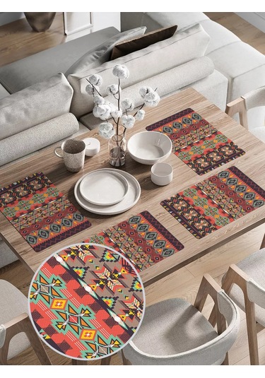 Joyarty "doğu Motifleri" Servislikler 30x46 Cm 135451373 Kahverengi